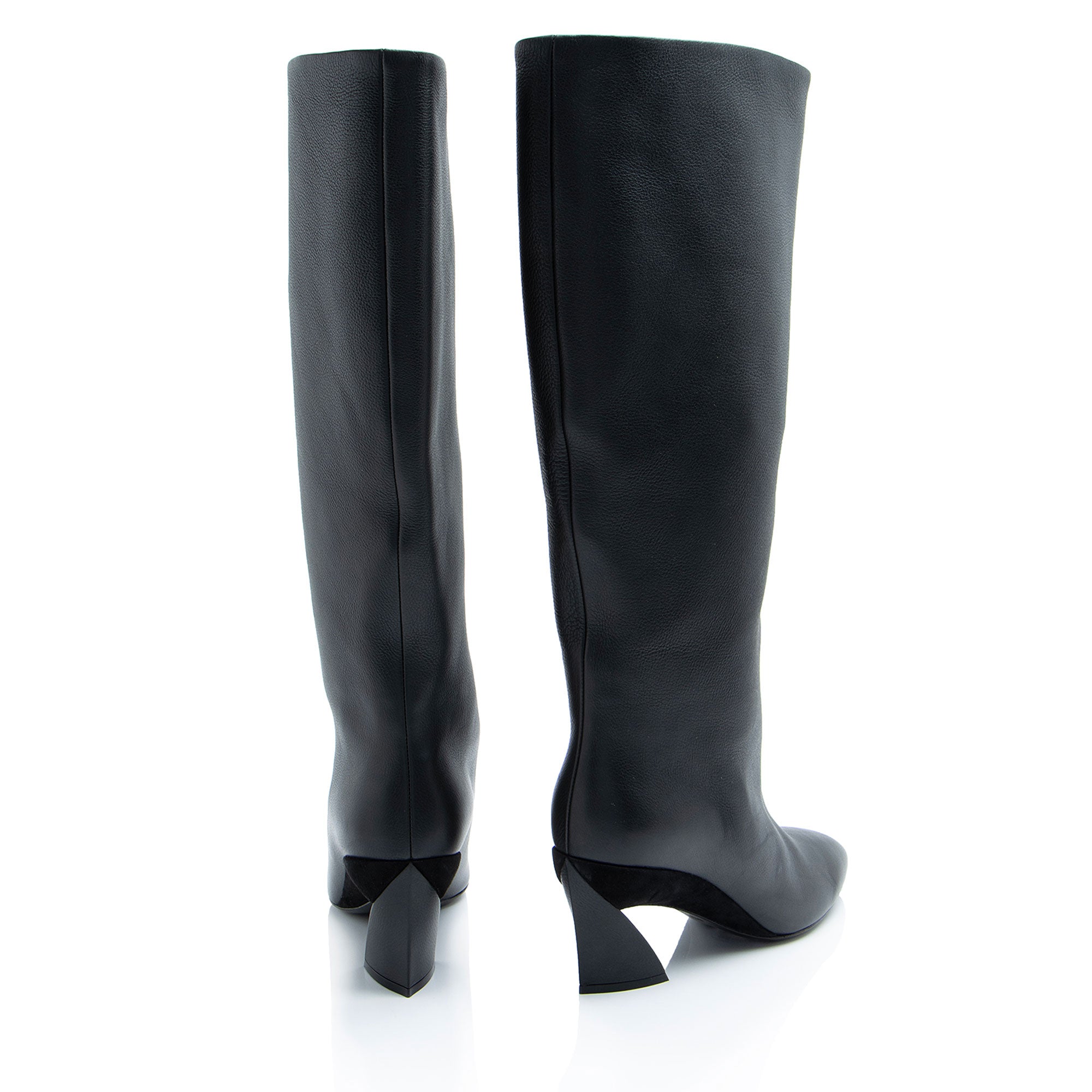 Ferragamo Leather Antea Boots - Size 6.5 / 36.5