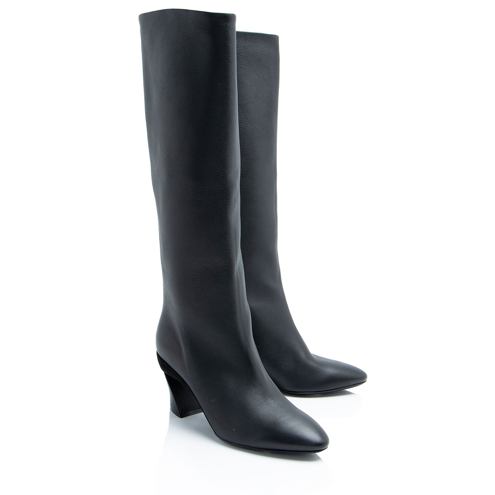 Ferragamo Leather Antea Boots - Size 6.5 / 36.5