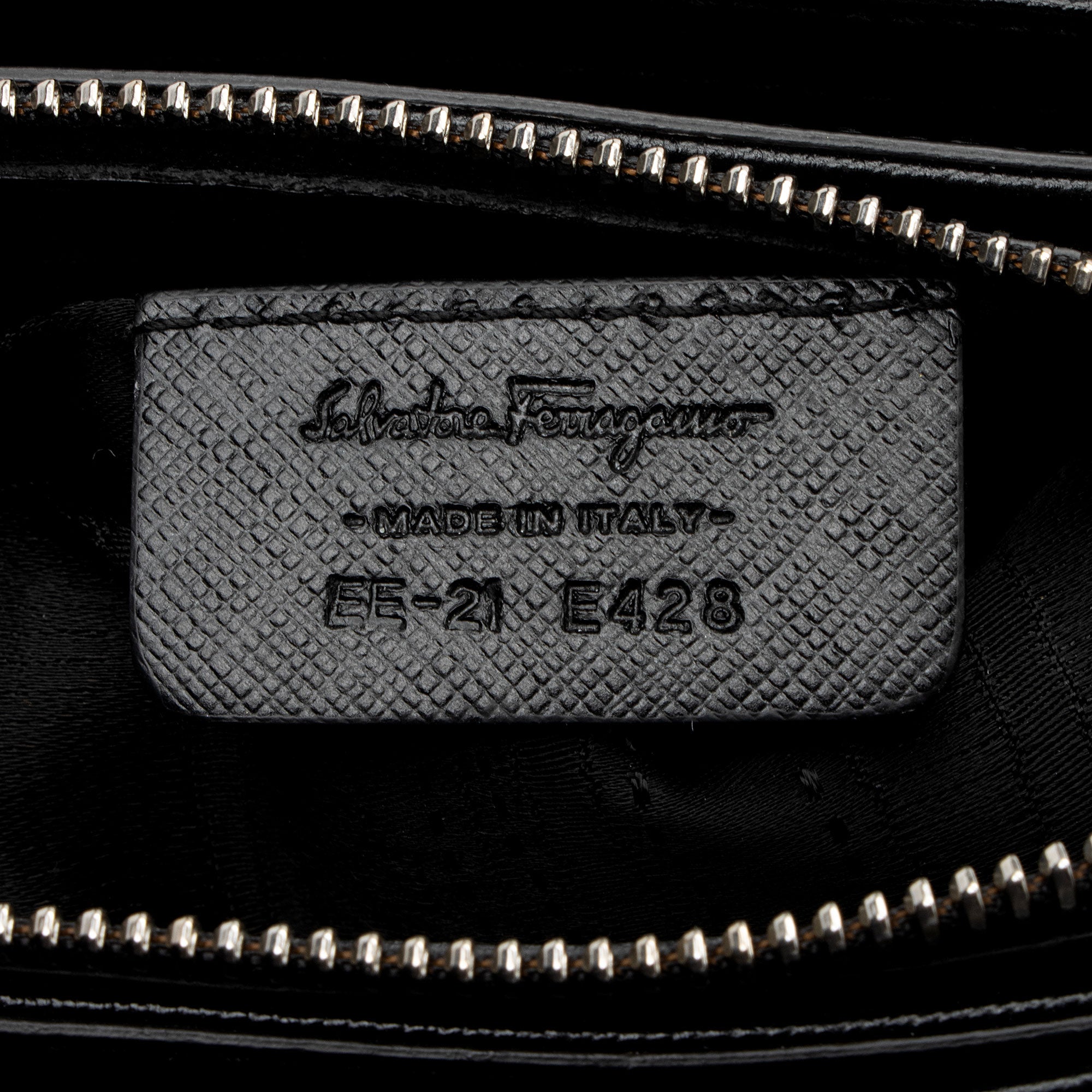 Salvatore Ferragamo Leather Batik Mini Tote