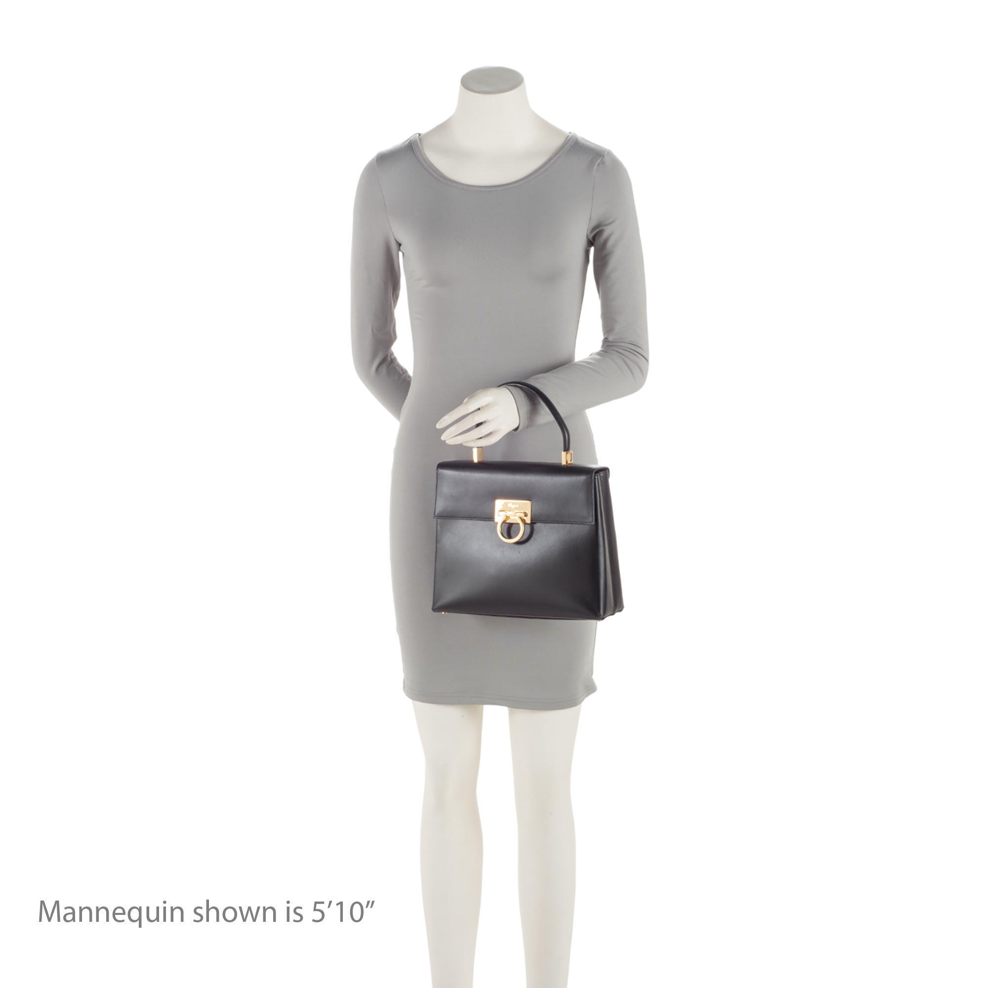 Salvatore Ferragamo Leather Gancini Convertible Medium Top Handle Satchel (SHF-JvHSjQ)
