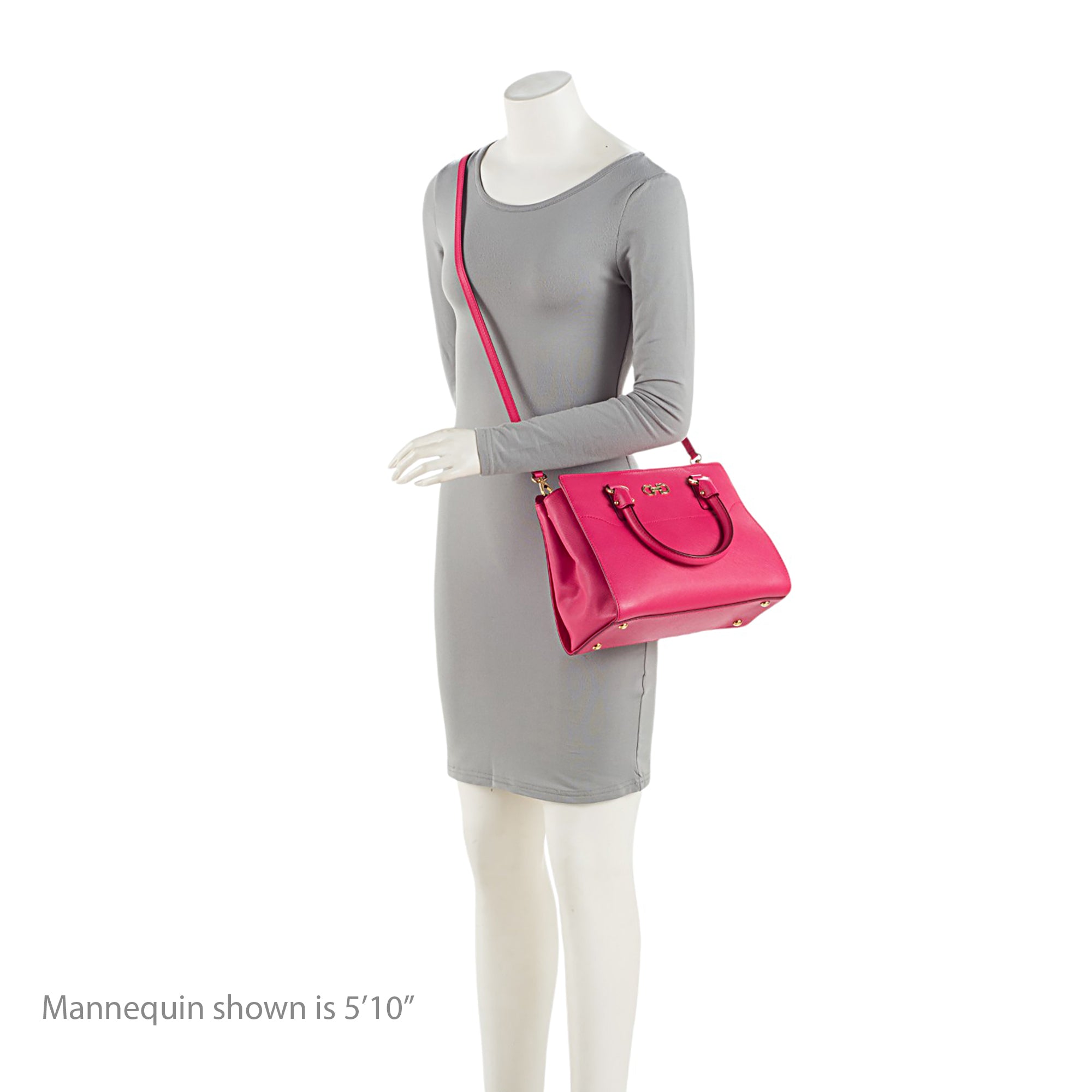 Salvatore Ferragamo Leather Double Gancio Small Tote