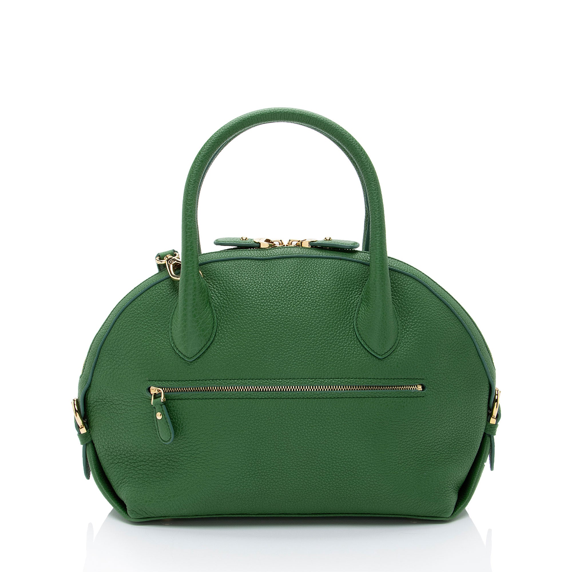 Salvatore Ferragamo Leather Fiamma Small Satchel