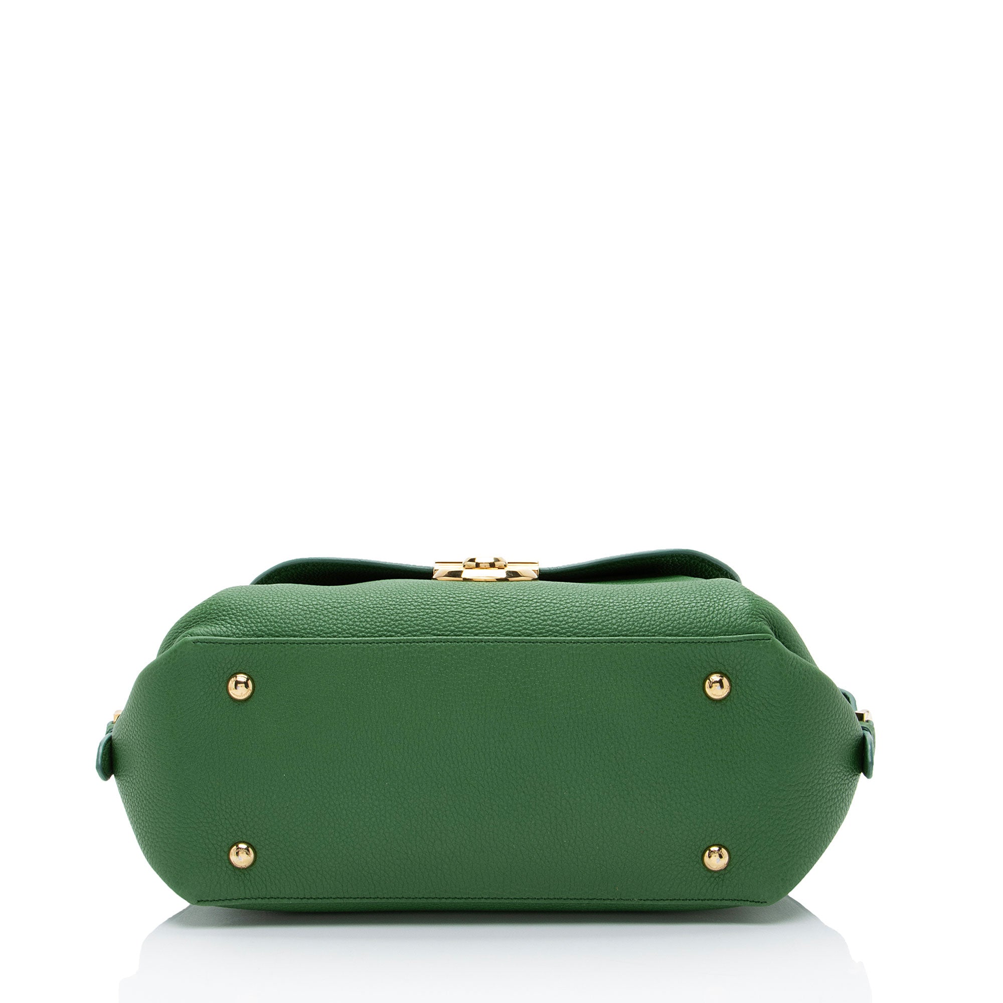 Salvatore Ferragamo Leather Fiamma Small Satchel