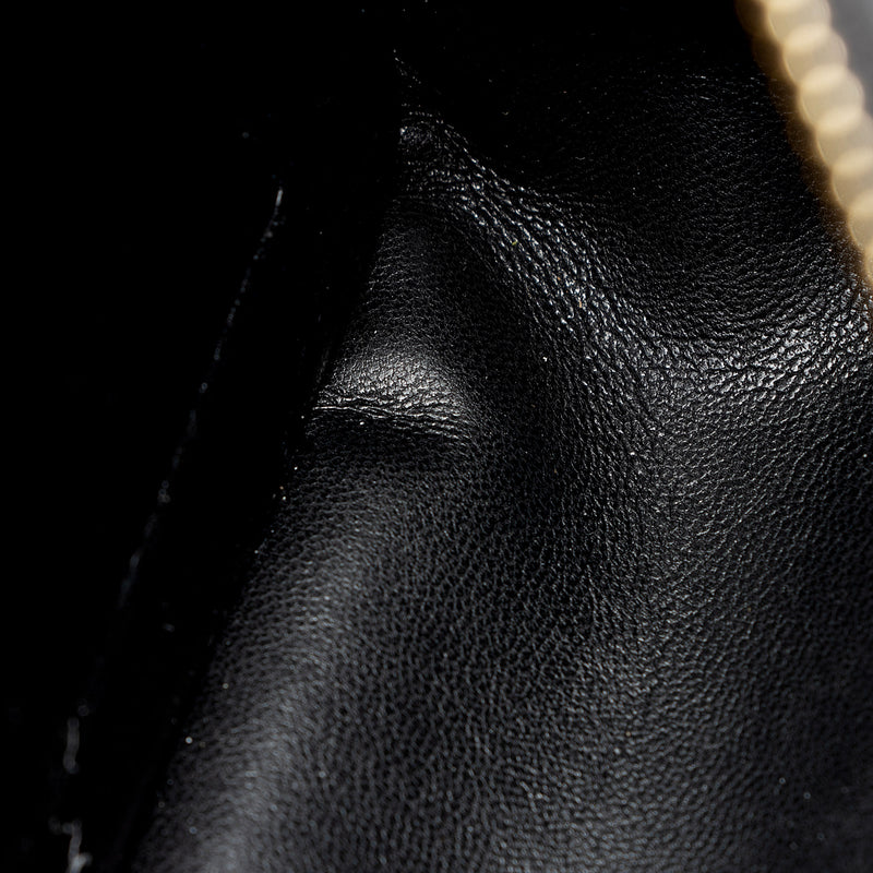 Salvatore Ferragamo Embossed Leather CC Chain Camera Bag (SHF-Jby1Lo)