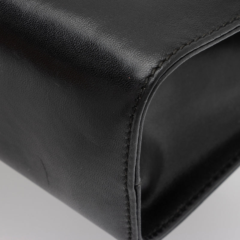 Salvatore Ferragamo Leather Gancini Convertible Small Top Handle Satchel (SHF-I9617r)