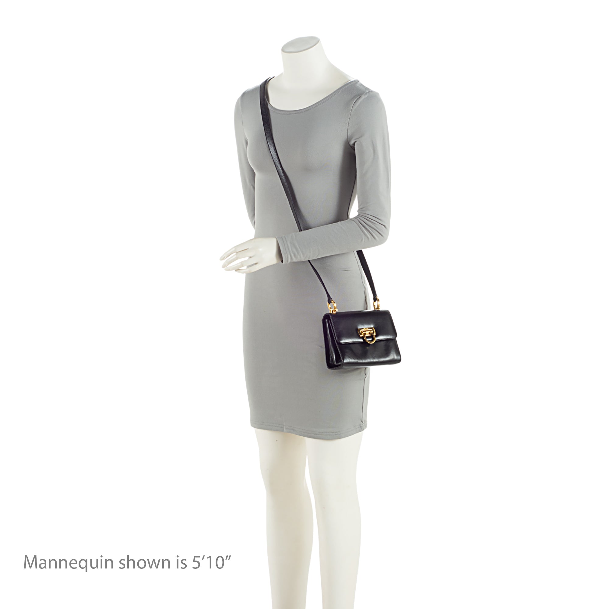 Salvatore Ferragamo Leather Gancini Convertible Small Top Handle Satchel (SHF-I9617r)