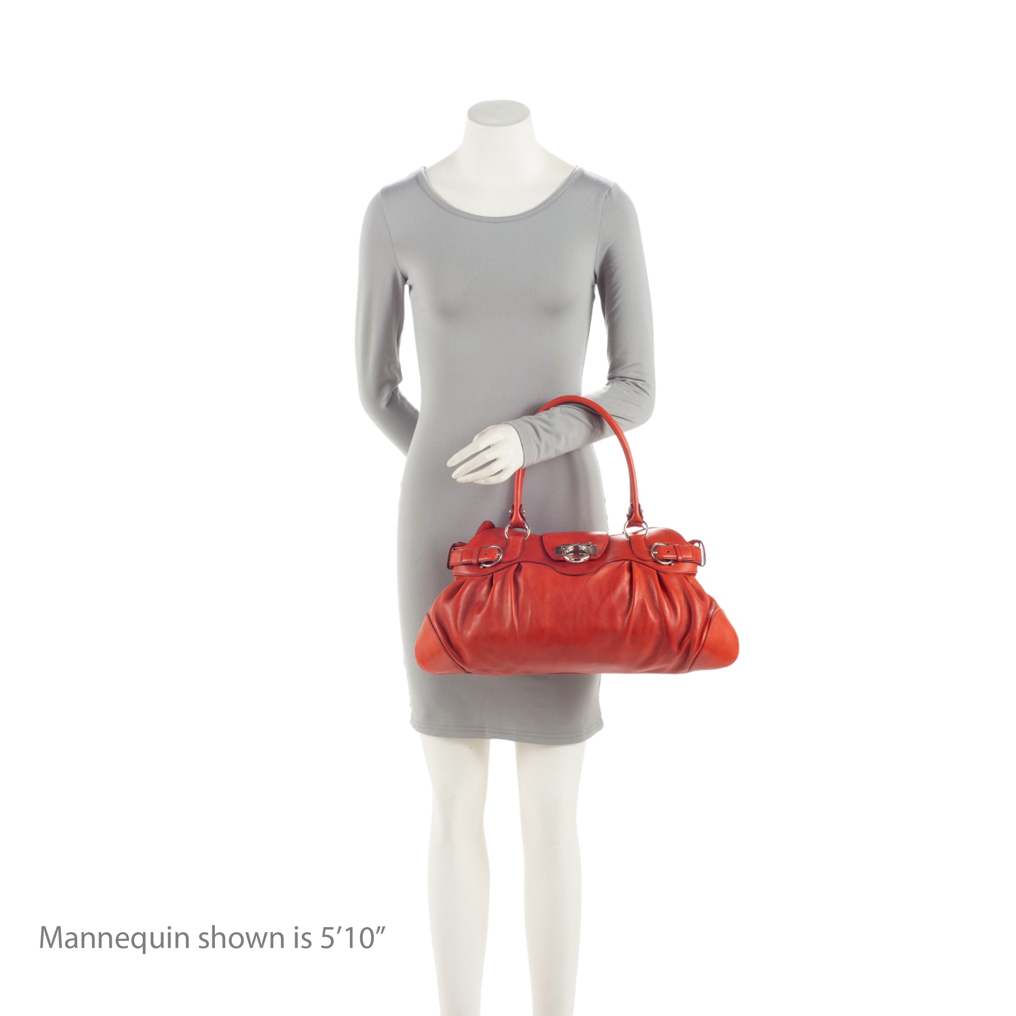 Salvatore Ferragamo Leather Gancini Marisa Satchel (SHF-Zmm7wo)