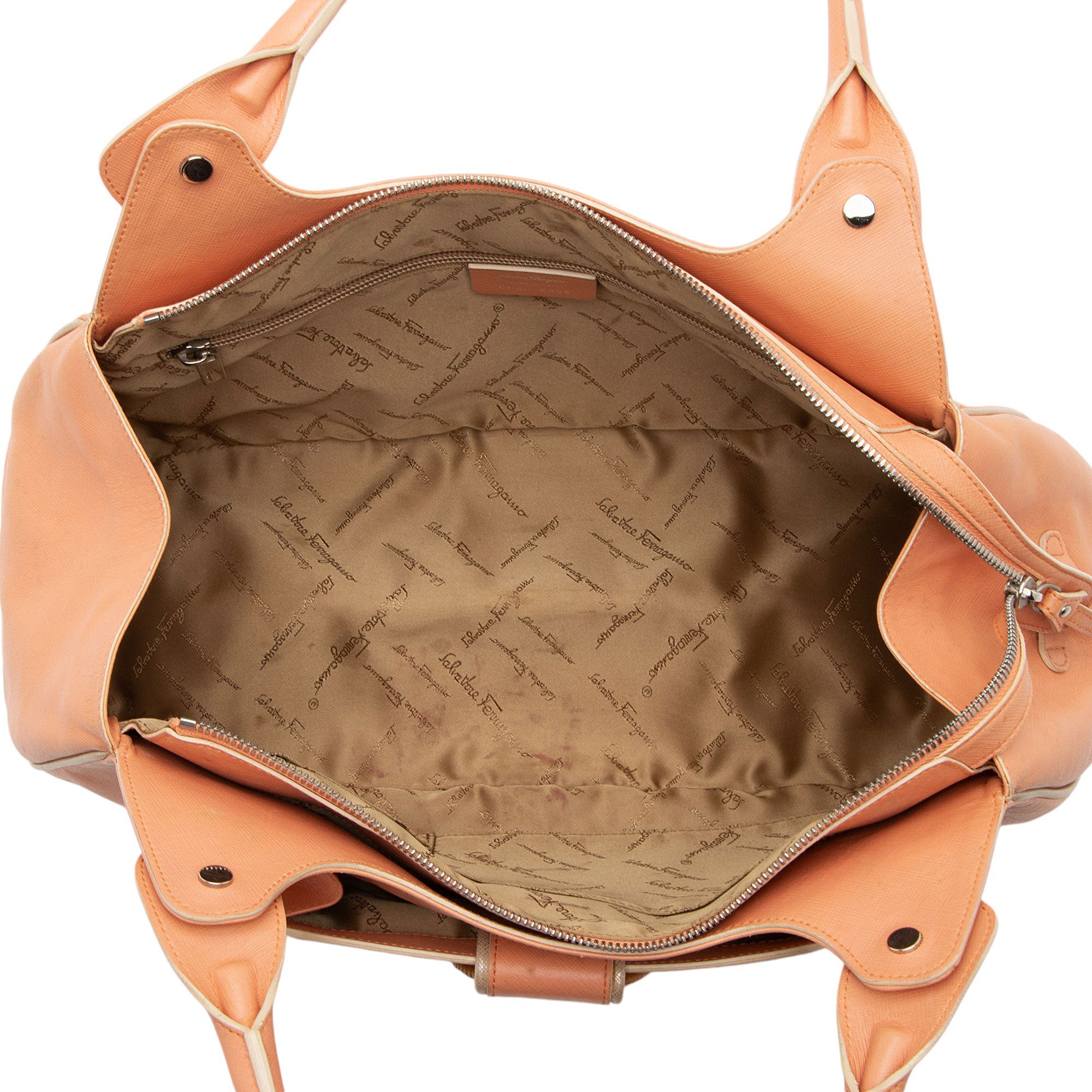Salvatore Ferragamo Leather Gancio Buckle Hobo