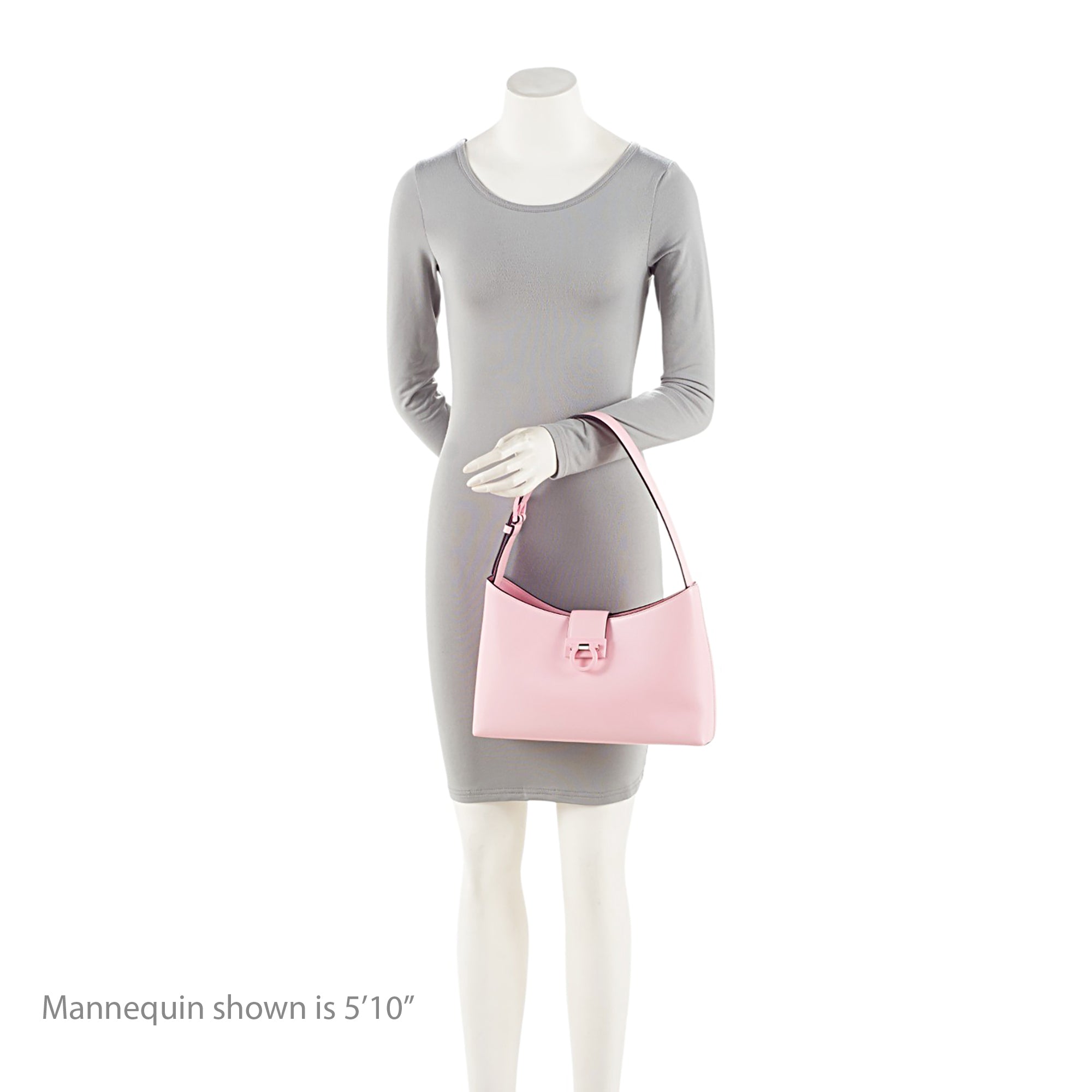 Ferragamo Leather Gancio Trifolio Small Shoulder Bag