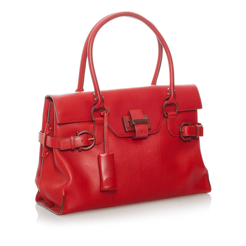 Salvatore Ferragamo Leather Handbag (SHG-gkAVGM)