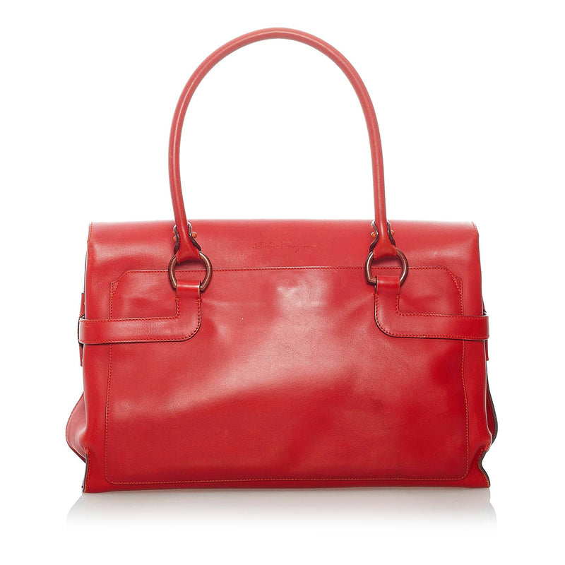 Salvatore Ferragamo Leather Handbag (SHG-Oae3DA)