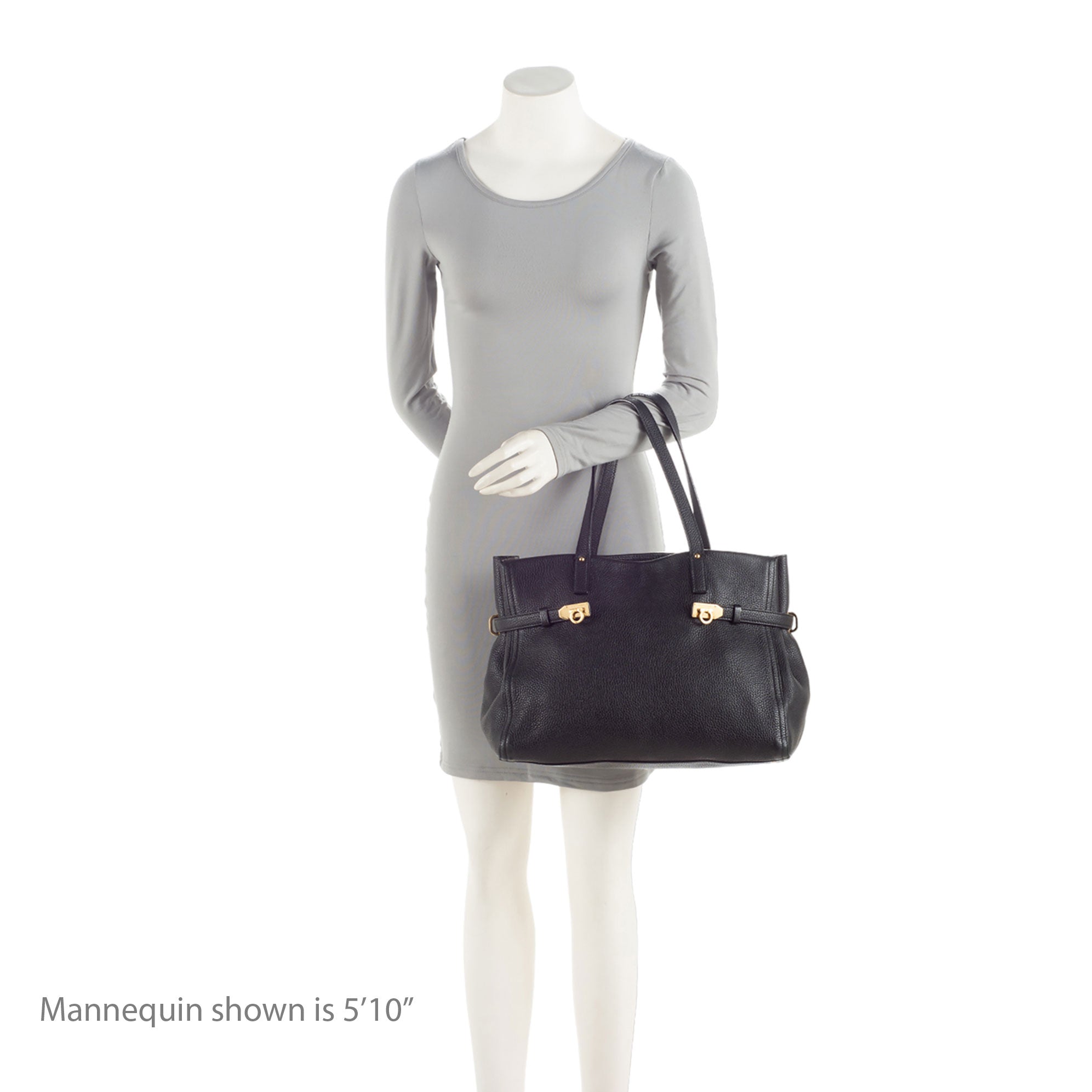 Salvatore Ferragamo Leather Nencia Tote (SHF-8FNEBa)