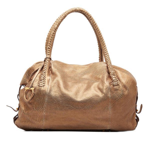 Salvatore Ferragamo Leather Shoulder Bag (SHG-Ro0tMr)