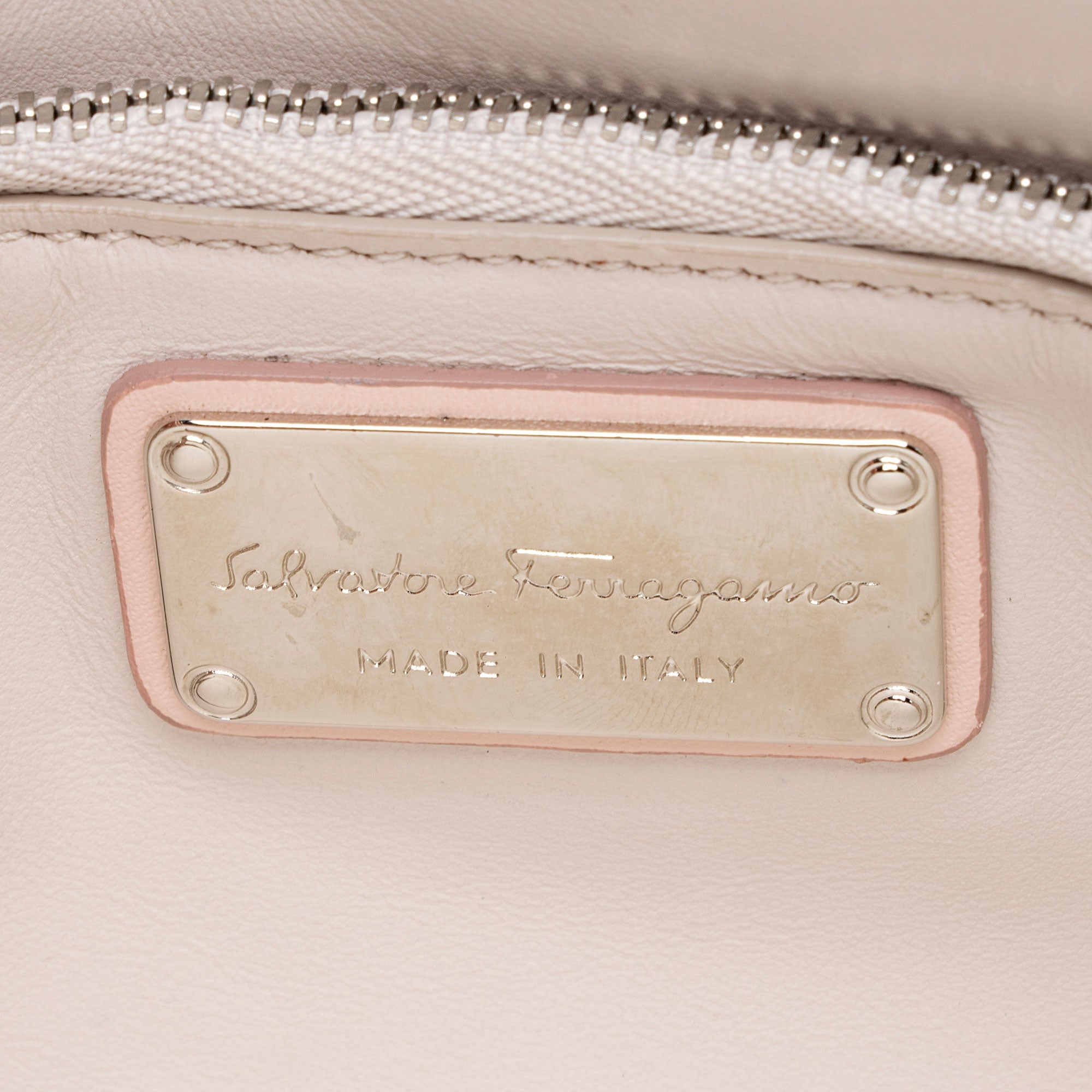 Salvatore Ferragamo Leather Vara Rainbow Crossbody