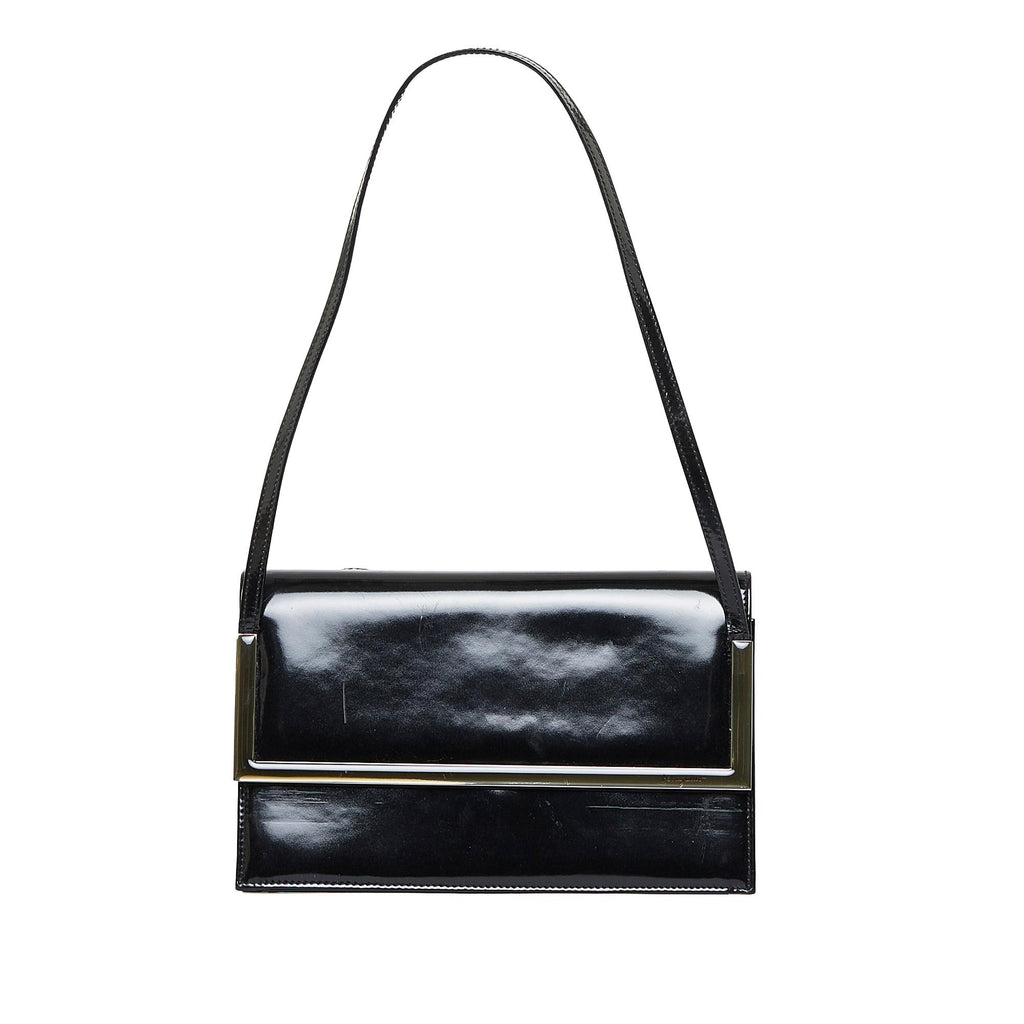 Saint Laurent Sac Patent Leather Hobo Bag