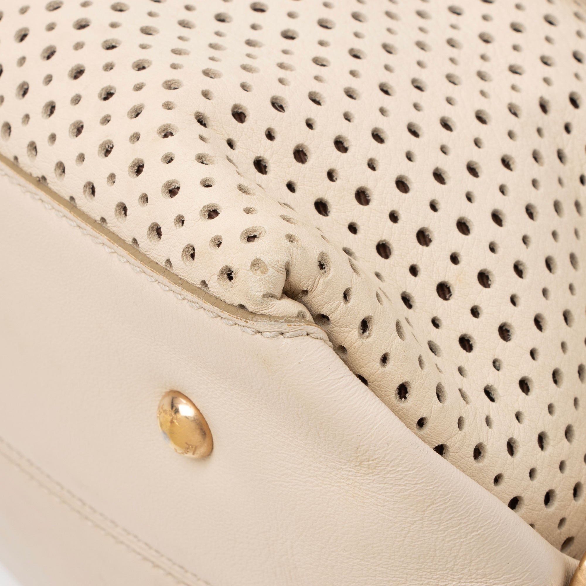 Salvatore Ferragamo Perforated Sofia Small Top Handle (SHF-1J2GRi)