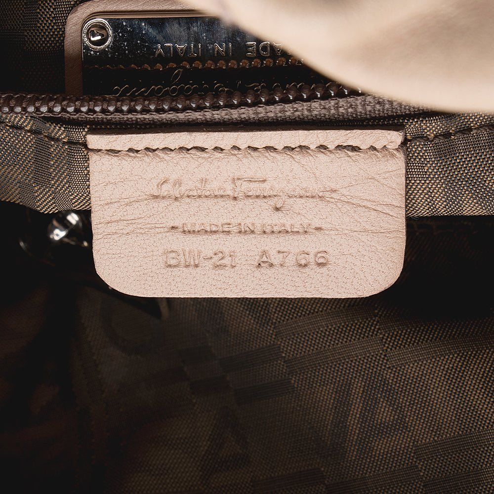 Salvatore Ferragamo Quilted Calfskin Bucket Bag (SHF-22030)