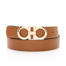 Salvatore Ferragamo Reversible Calfskin Gancini Belt - Size 40 / 100 (SHF-3oGhXL)