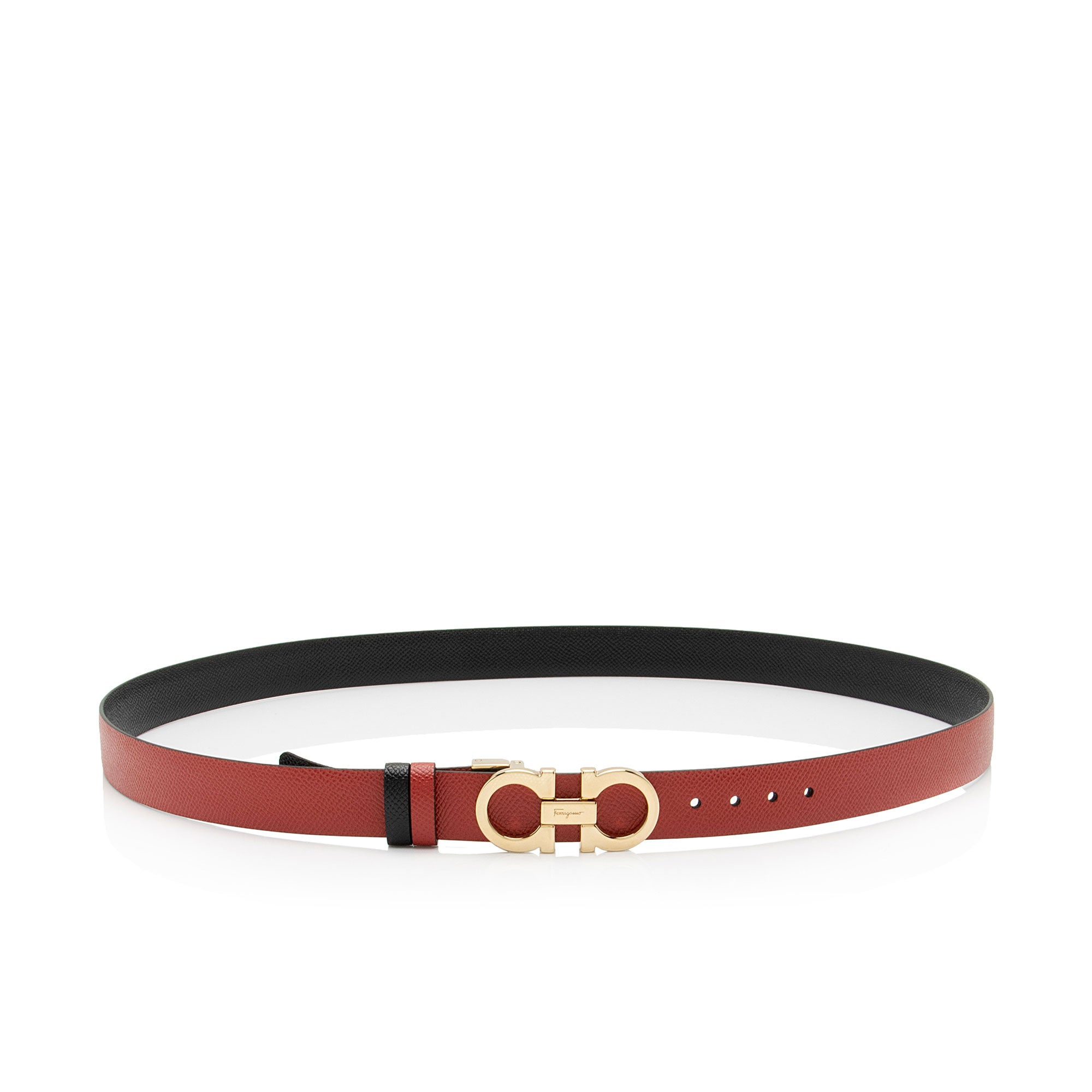 Salvatore Ferragamo Leather Reversible Gancini Belt - Size 40 / 100 (SHF-BSEnq8)