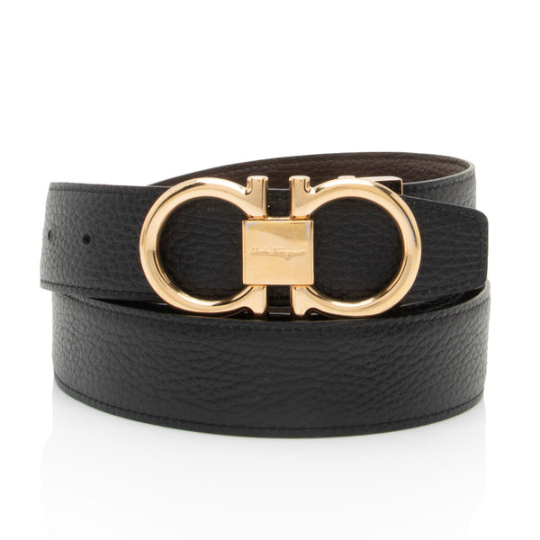 Salvatore Ferragamo Reversible Leather Gancini Belt - Size 44 / 112 (SHF-0W8YNX)