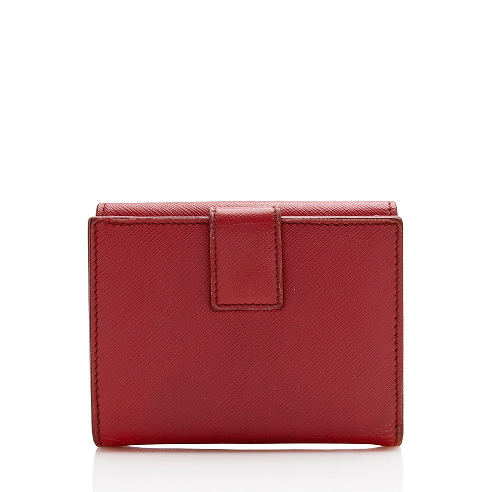 Salvatore Ferragamo Saffiano French Wallet (SHF-22091)