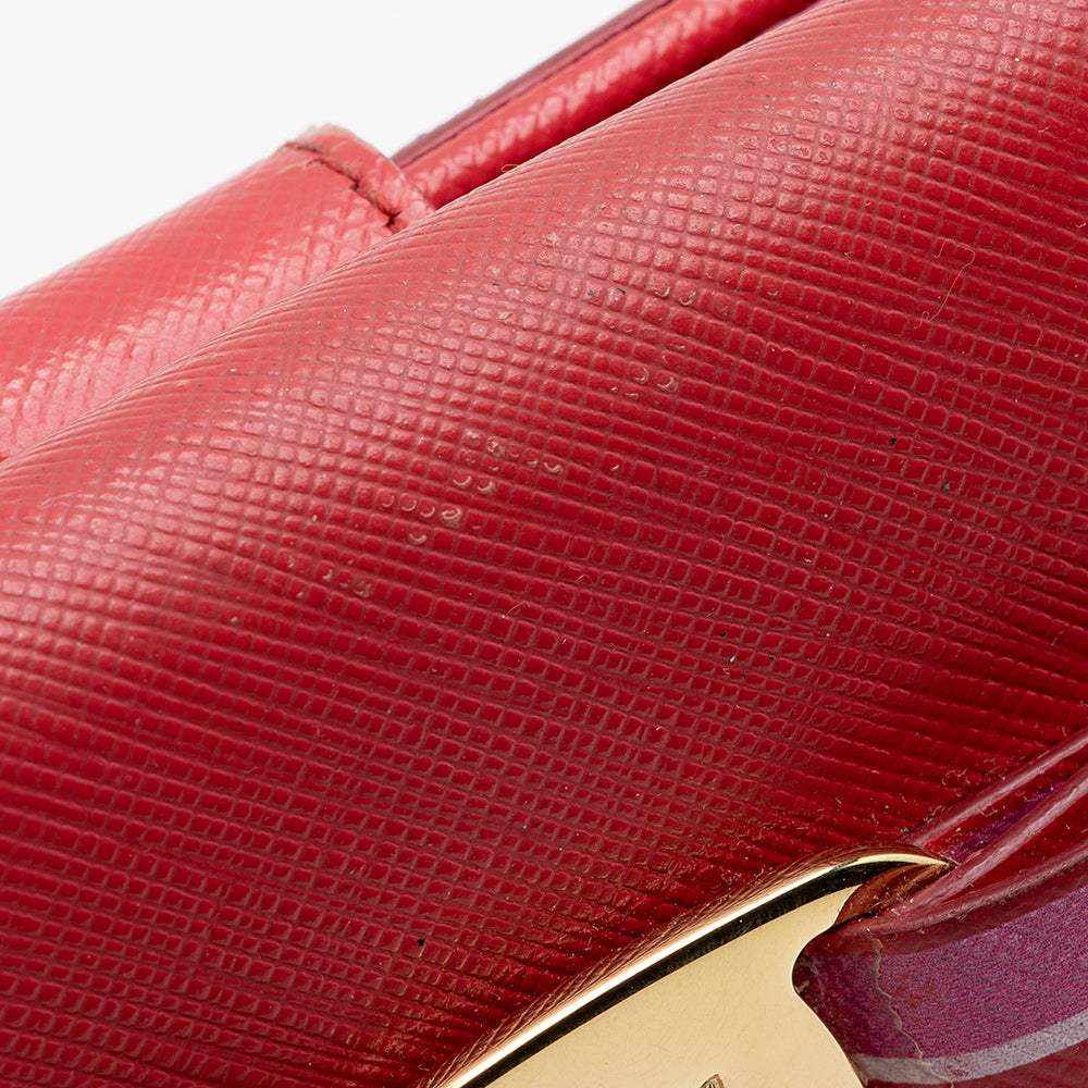 Salvatore Ferragamo Saffiano French Wallet (SHF-22091)