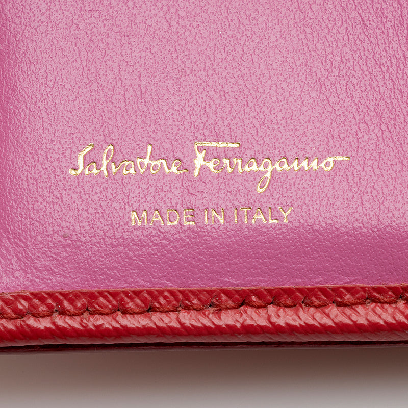 Salvatore Ferragamo Saffiano French Wallet (SHF-22091)