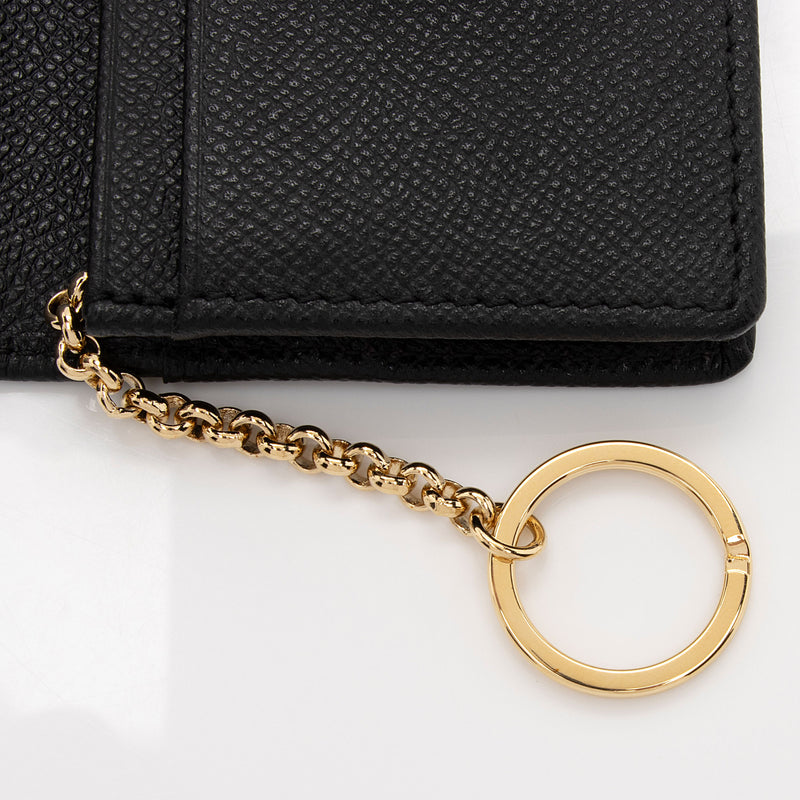 Salvatore Ferragamo Saffiano Gancini Card Case SHF nxqJe1 LuxeDH