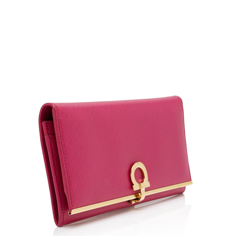 Saffiano Leather Continental Wallet