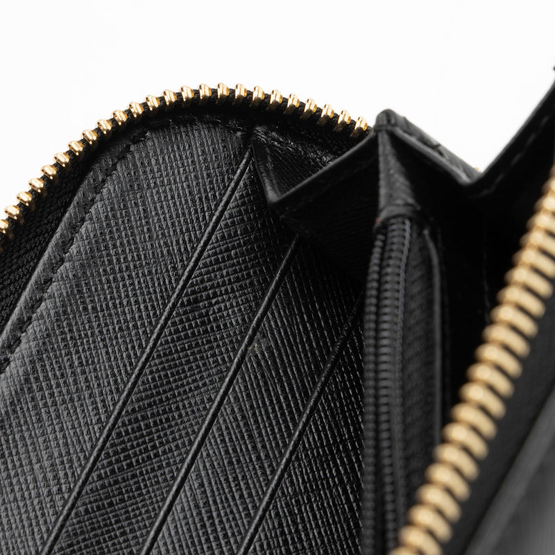 Gancini zip discount around wallet