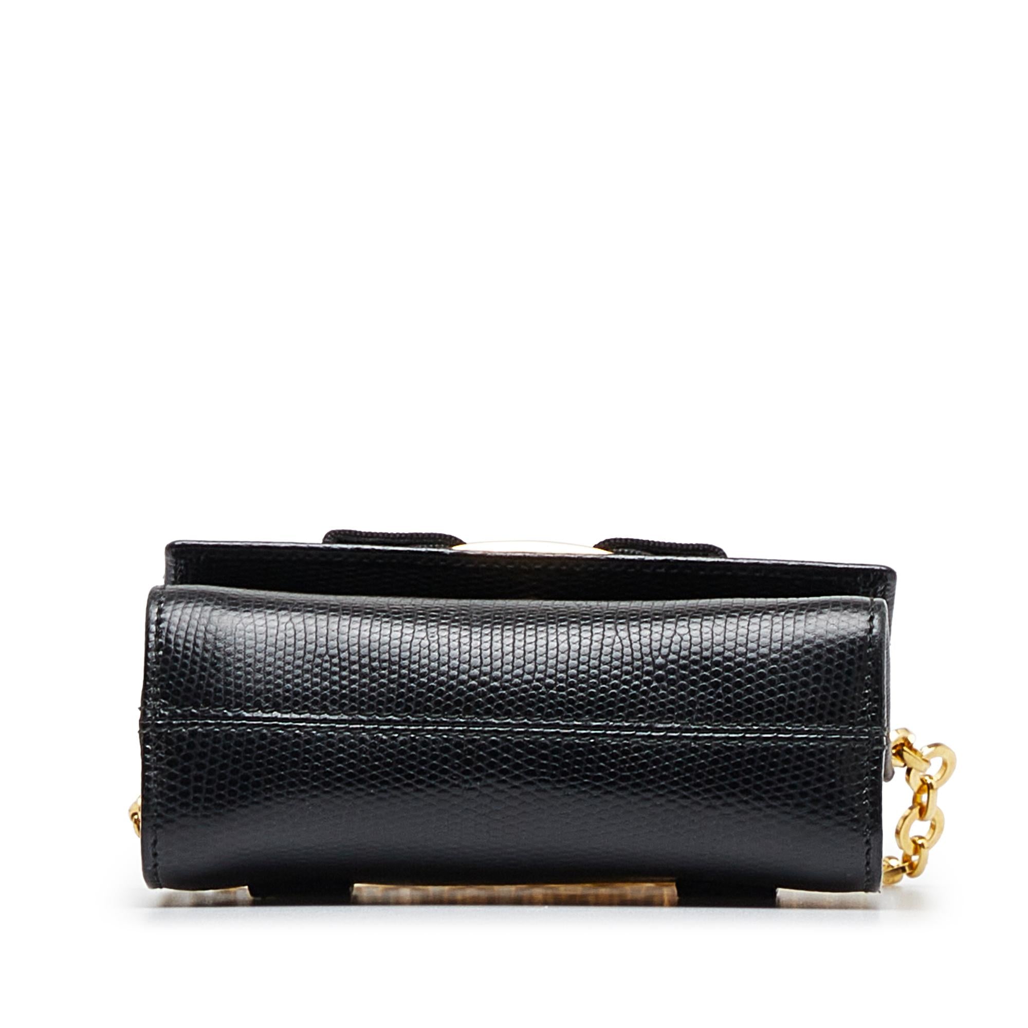 Salvatore Ferragamo Vara Bow Embossed Crossbody (SHG-25eORR)