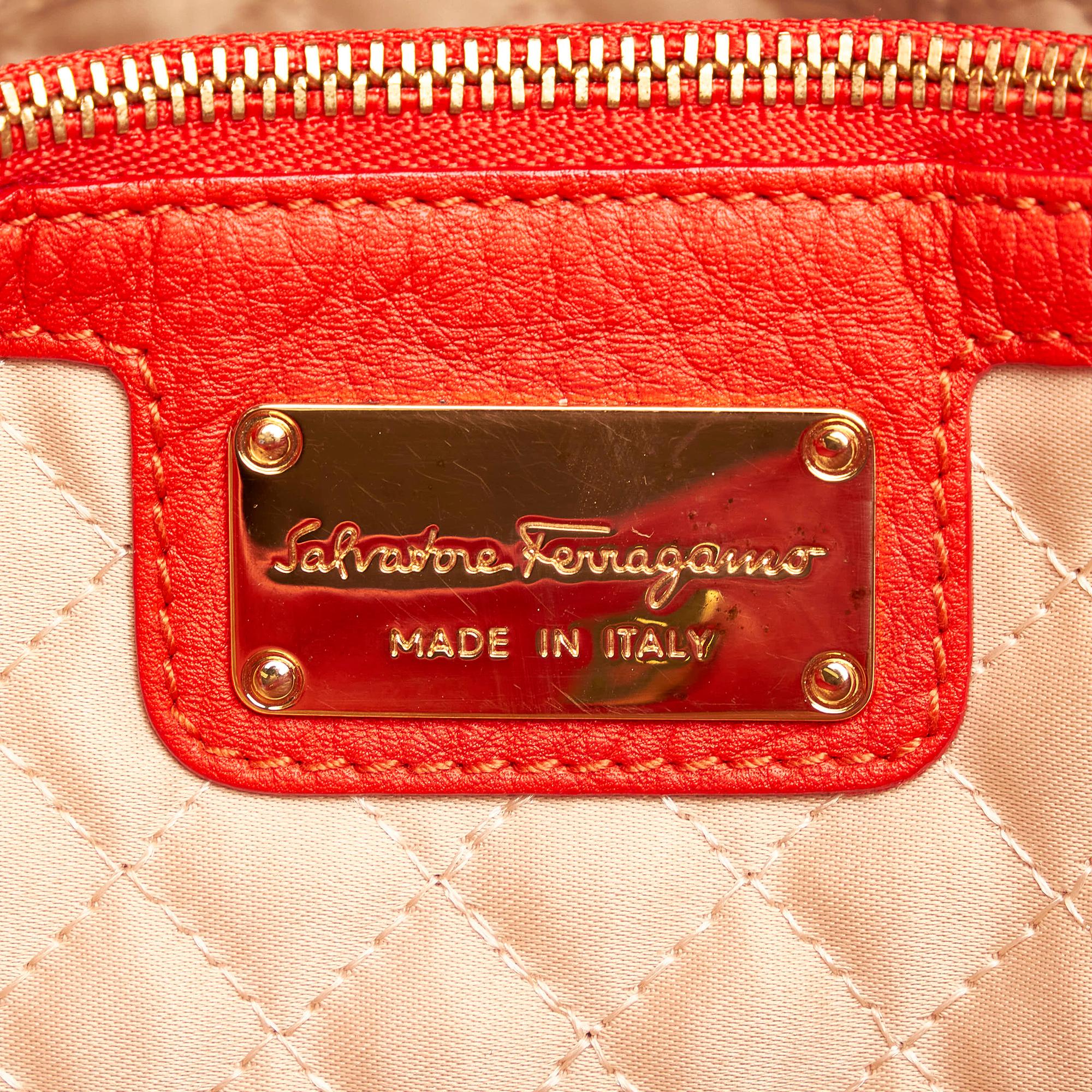 Salvatore Ferragamo Vara Leather Satchel (SHG-xAwTFp)