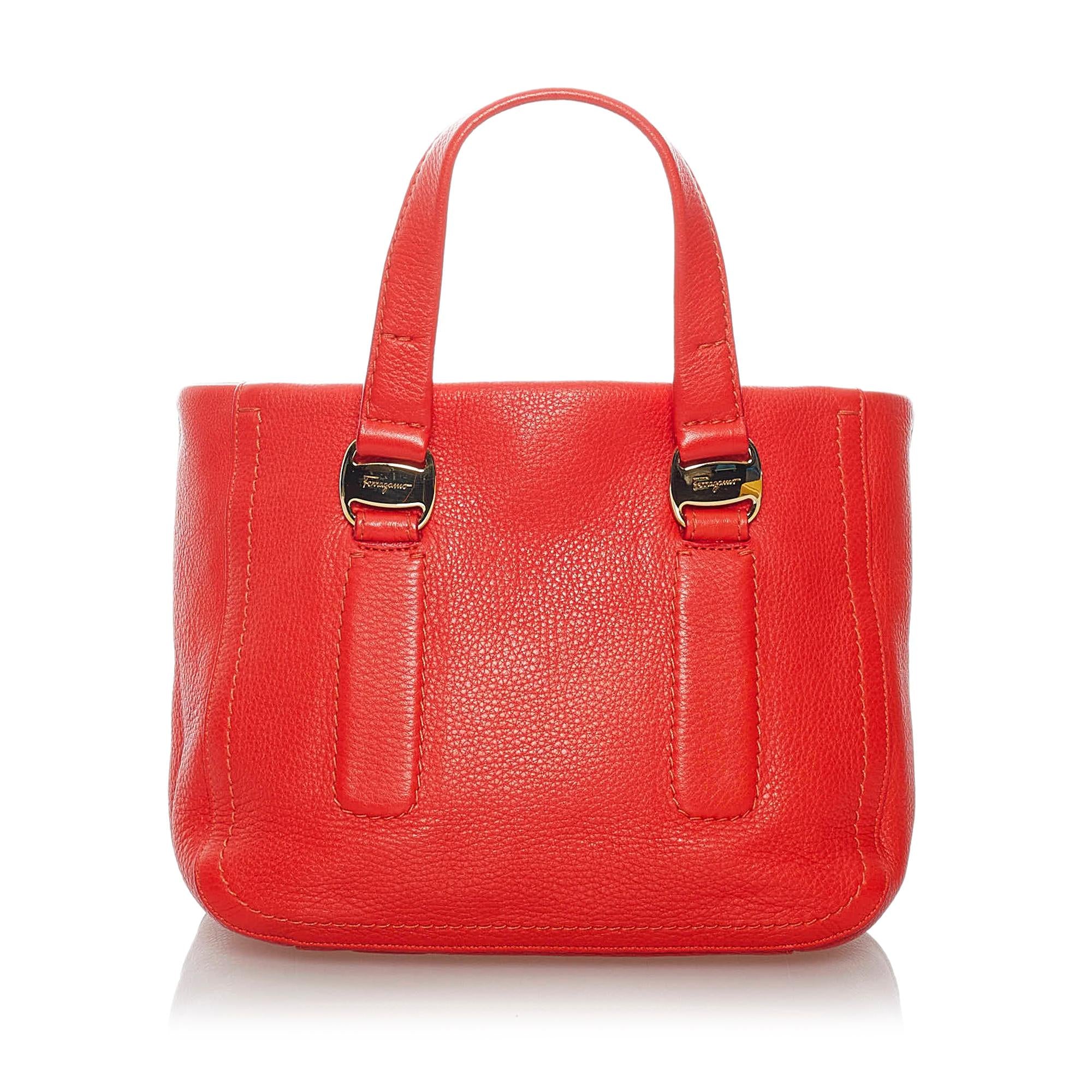 Salvatore Ferragamo Vara Leather Satchel (SHG-xAwTFp)