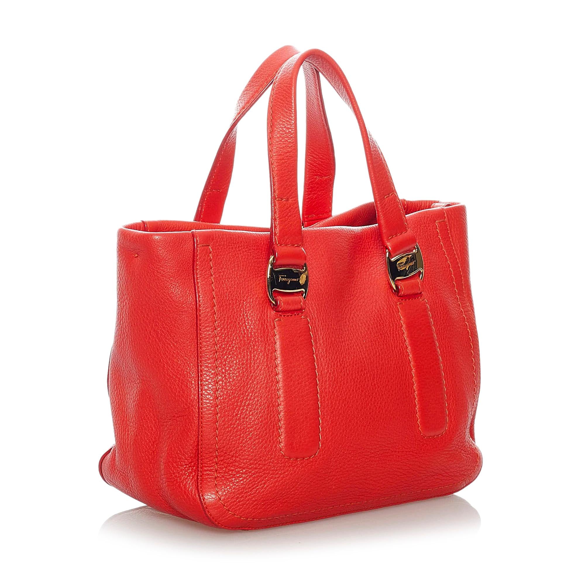 Salvatore Ferragamo Vara Leather Satchel (SHG-xAwTFp)