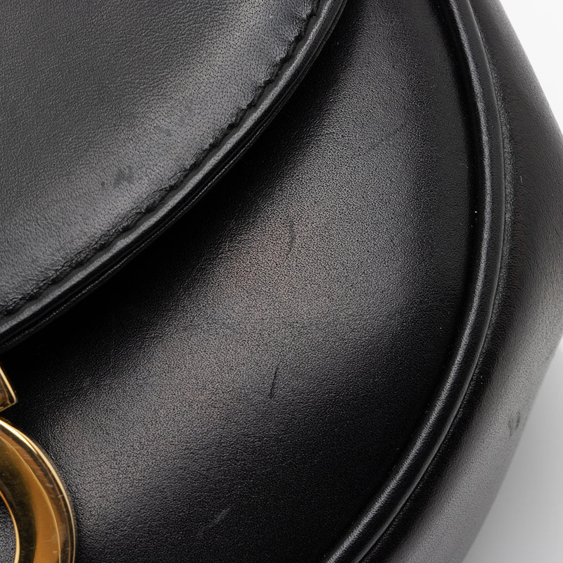 Salvatore Ferragamo Vintage Leather Gancini Convertible Mini Bag (SHF-BsHi0n)