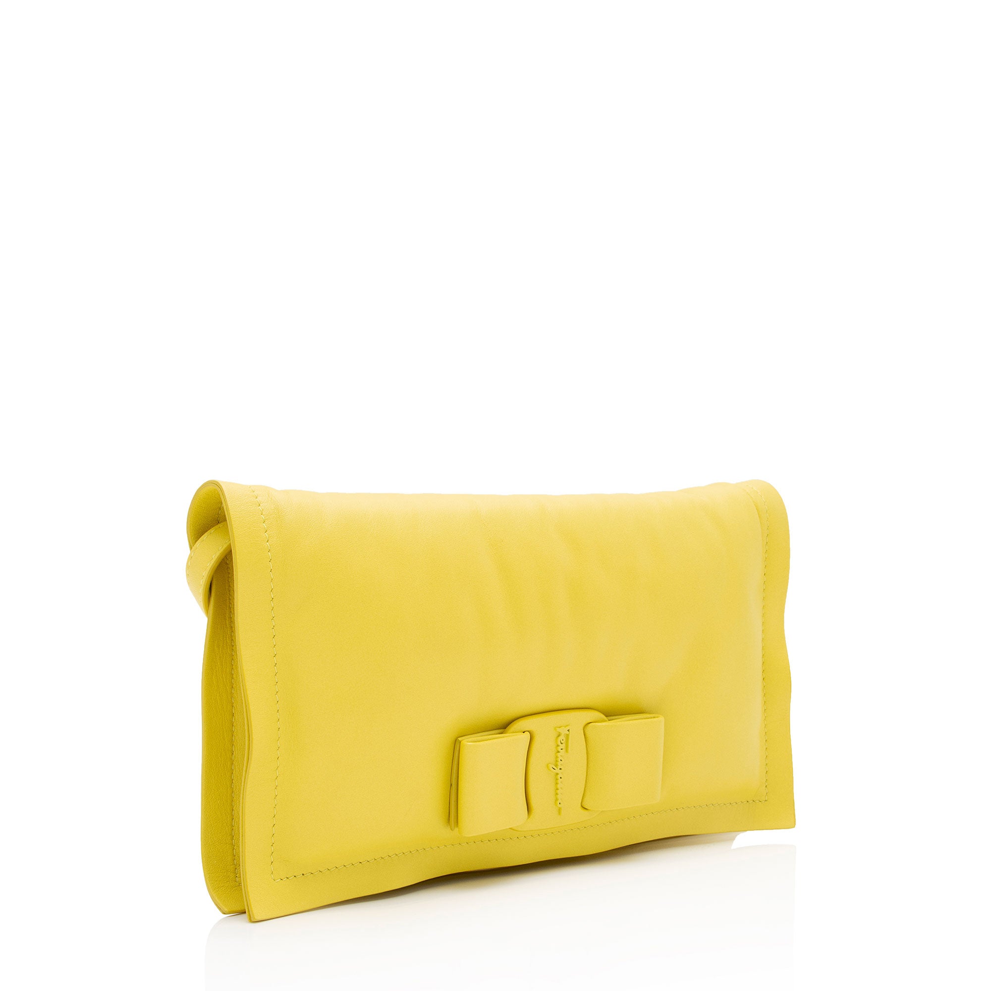 Salvatore Ferrragamo Leather Viva Bow Mini Bag (SHF-l2fqvf)