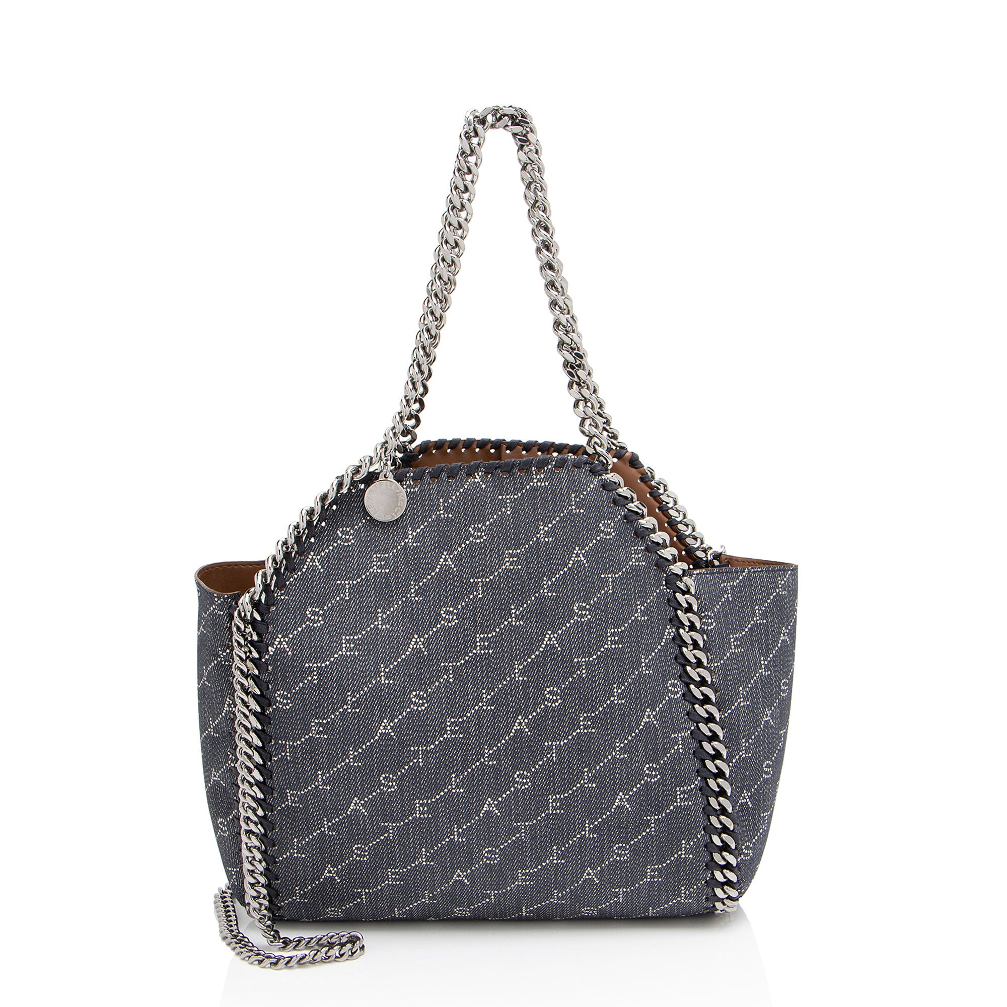 Stella McCartney Denim Logo Falabella Reversible Mini Tote