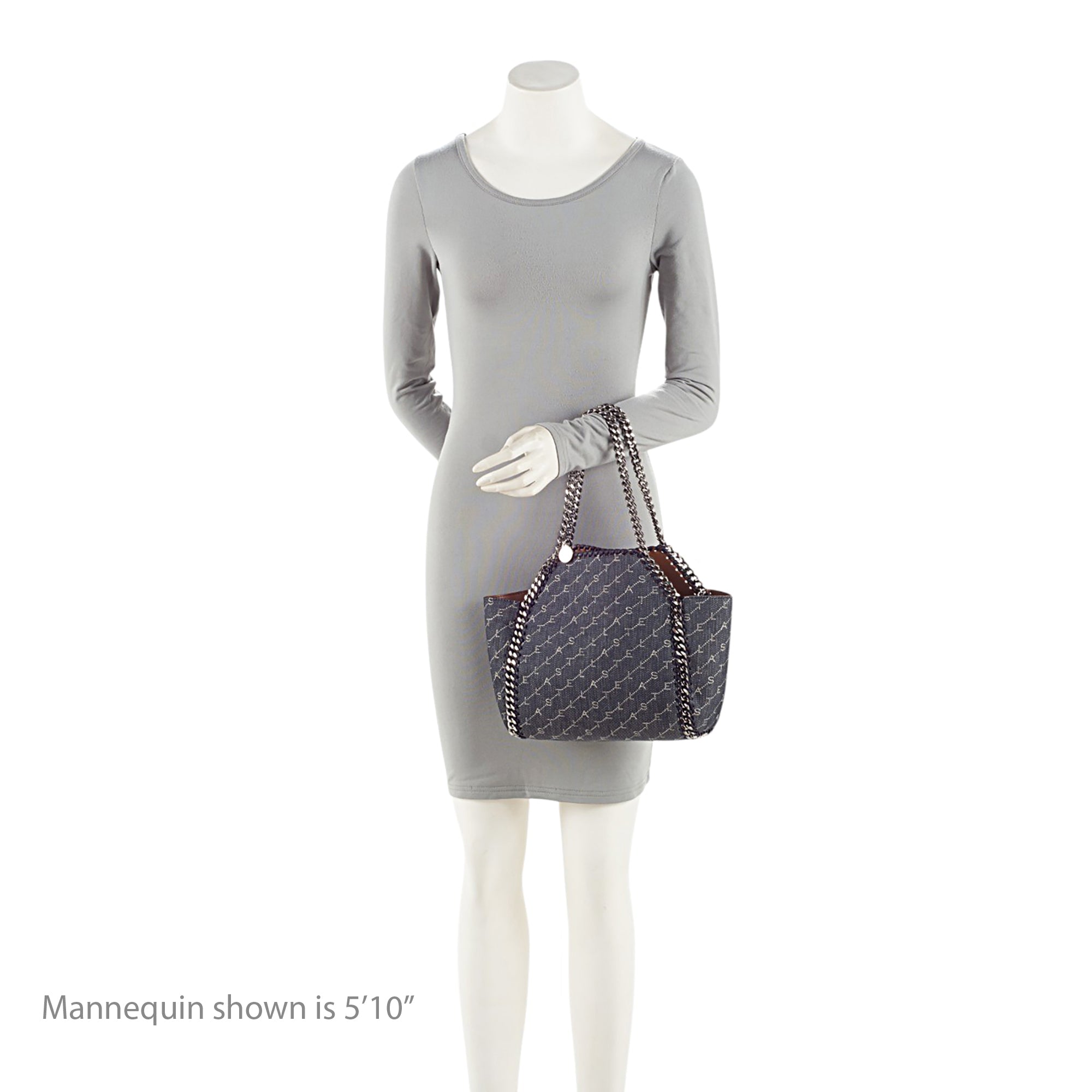 Stella McCartney Denim Logo Falabella Reversible Mini Tote