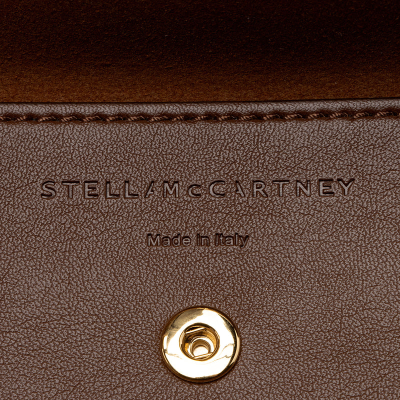 Stella McCartney Eco Alter Nappa Faux Shearling Logo Mini Tote (SHF-RBLqk3)