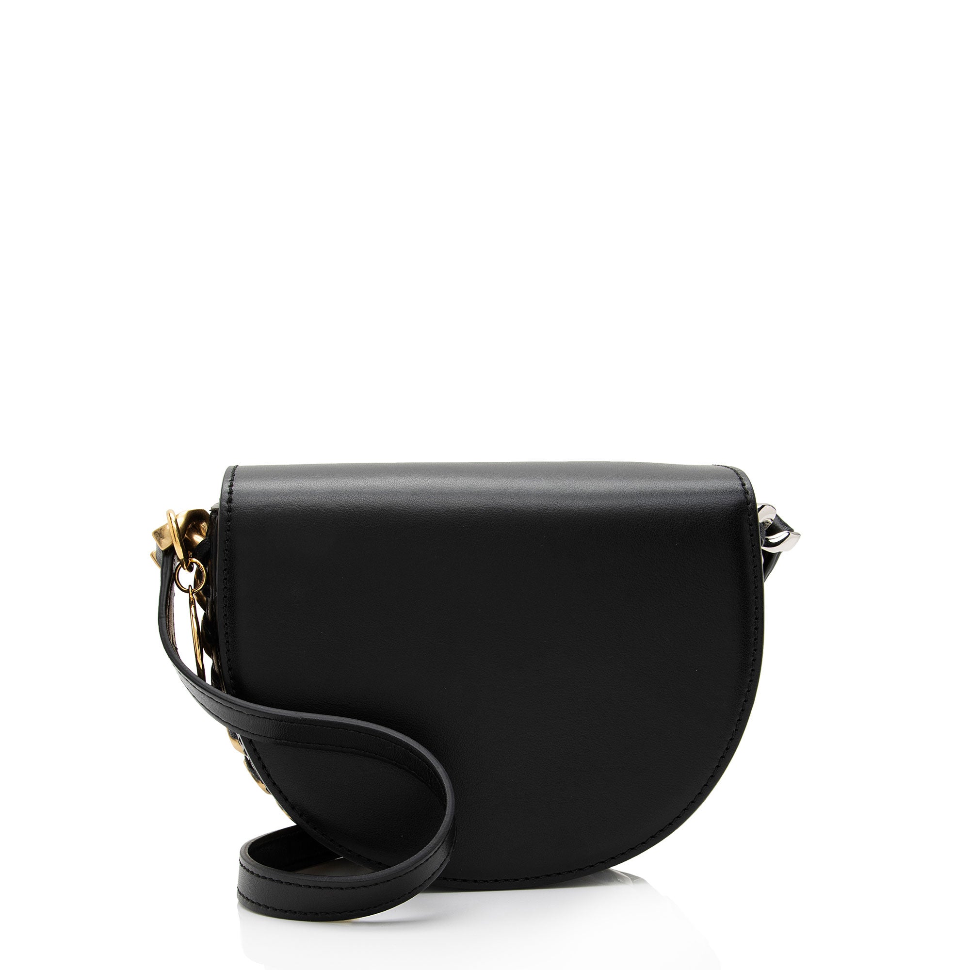 Stella McCartney Eco Alter Nappa Frayme Small Flap Shoulder Bag (SHF-dM1pBE)