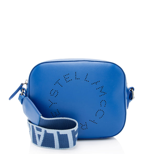 Stella McCartney Eco Alter Nappa Perforated Logo Mini Camera Bag (SHF-tw3WE1)