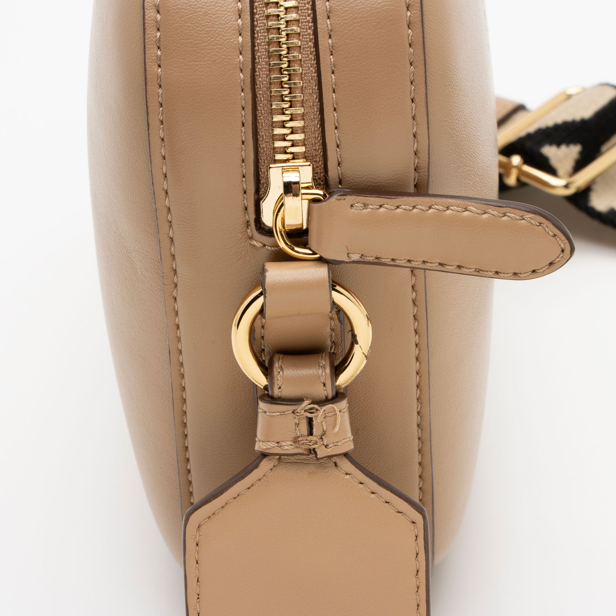 Stella McCartney Eco Alter Nappa Perforated Logo Mini Camera Bag (SHF-Cf8nbD)