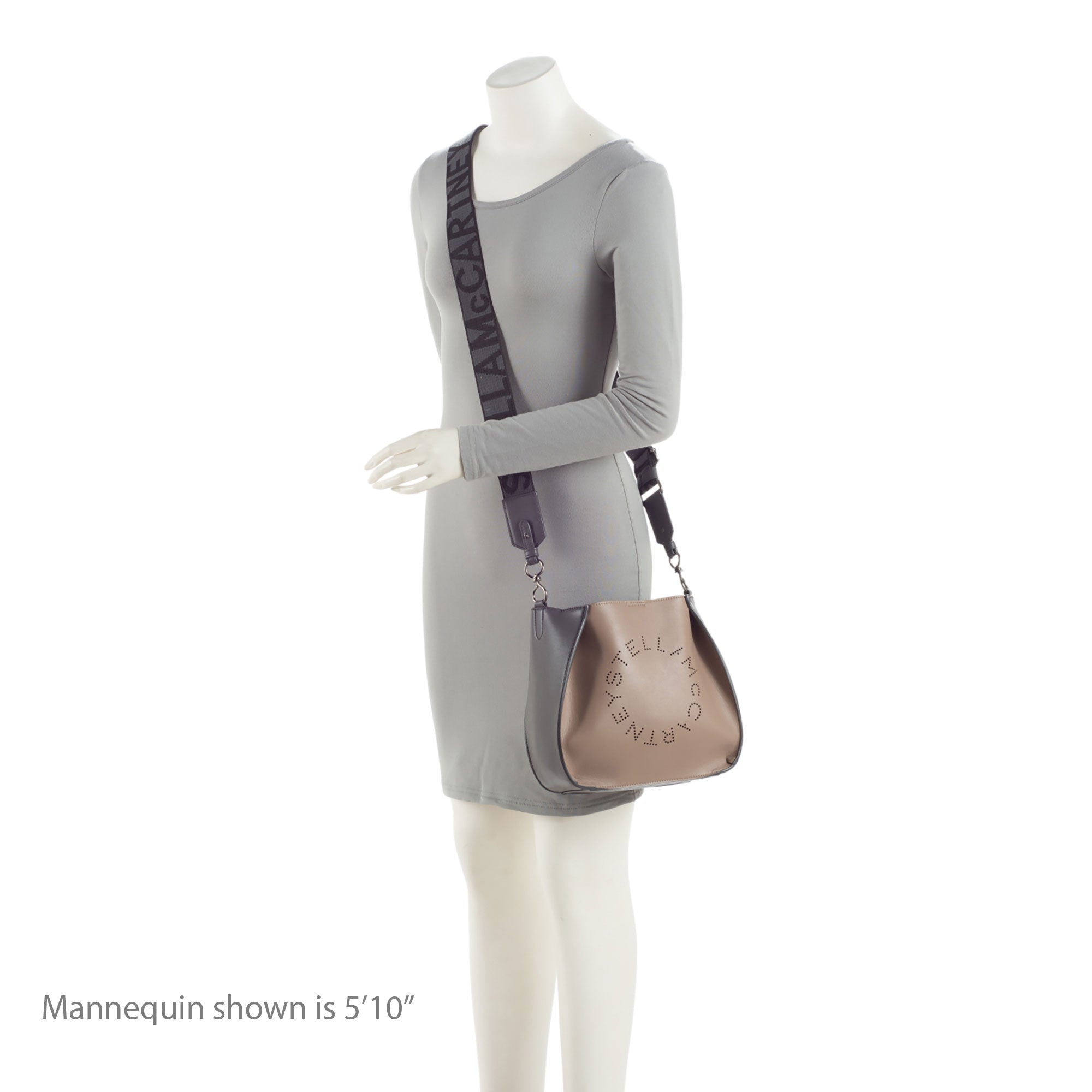 Stella McCartney Eco Alter Nappa Perforated Logo Mini Crossbody (SHF-K9g7PG)