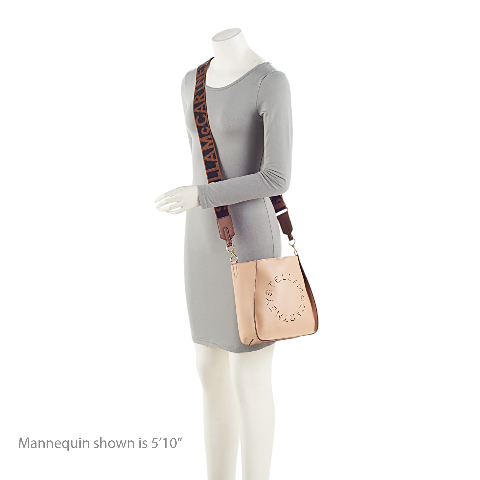 Stella McCartney Eco Alter Nappa Perforated Logo Mini Crossbody