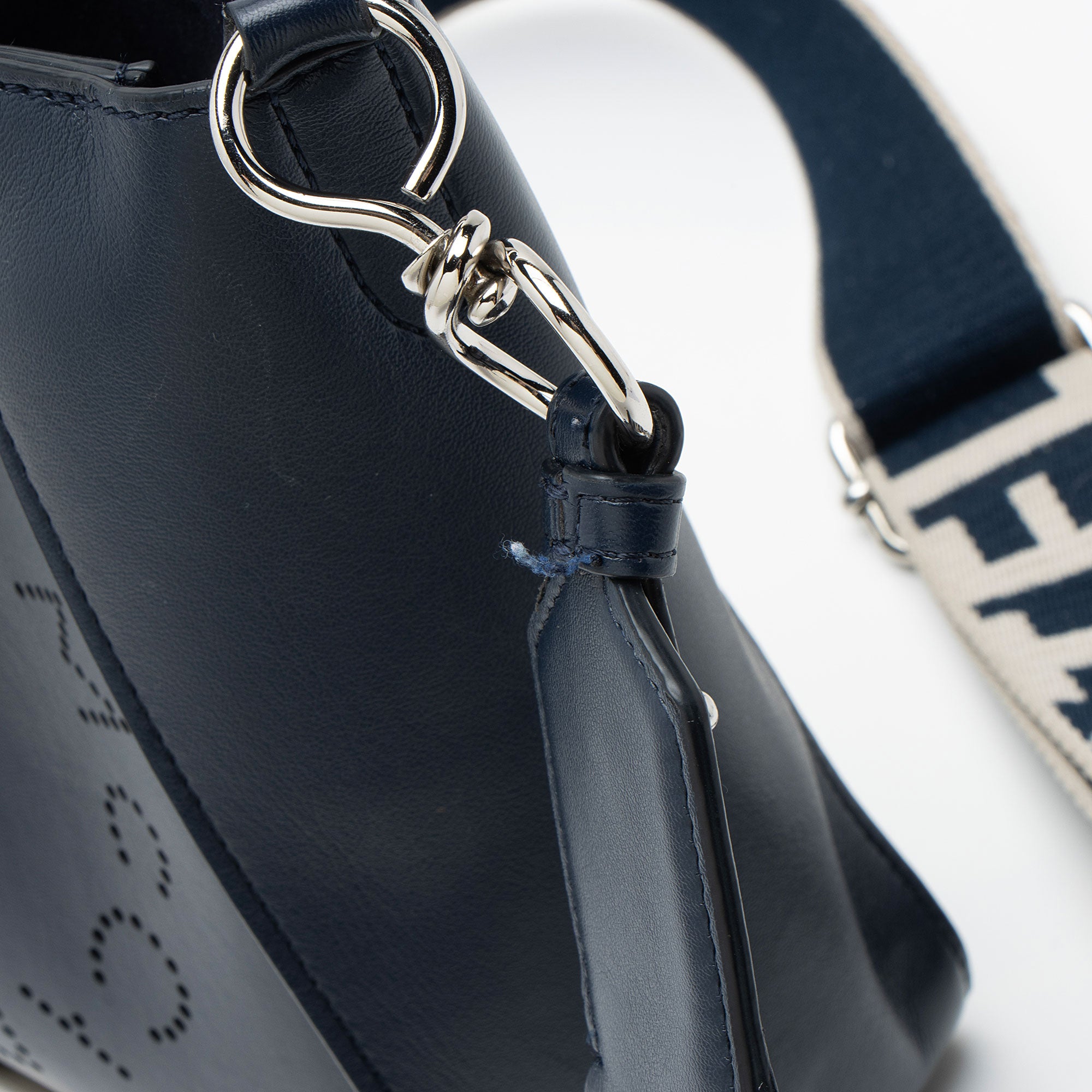Stella McCartney Eco Alter Nappa Perforated Logo Mini Crossbody