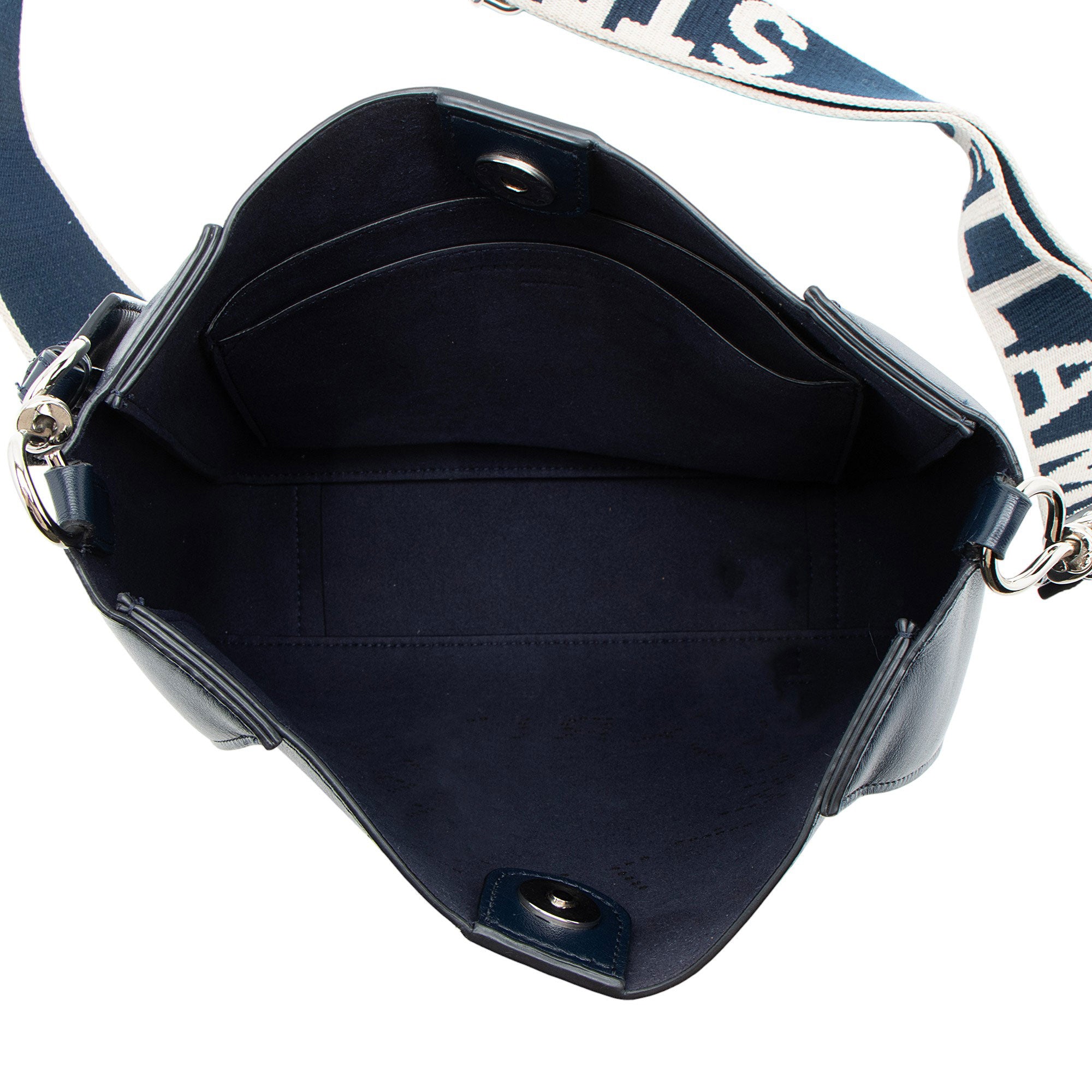 Stella McCartney Eco Alter Nappa Perforated Logo Mini Crossbody