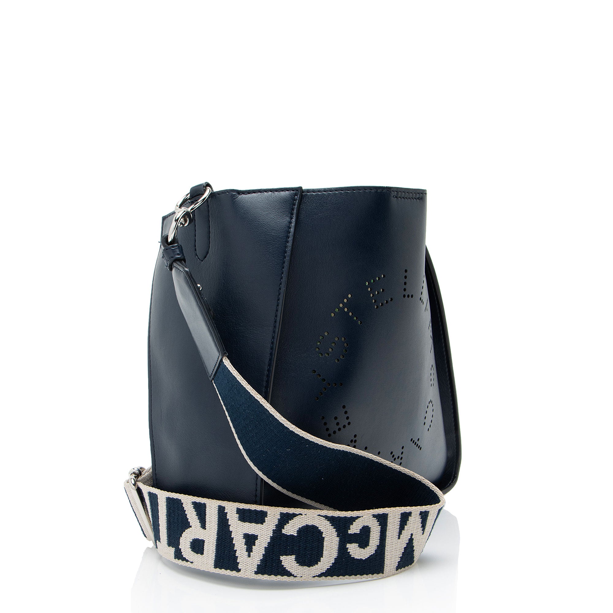 Stella McCartney Eco Alter Nappa Perforated Logo Mini Crossbody