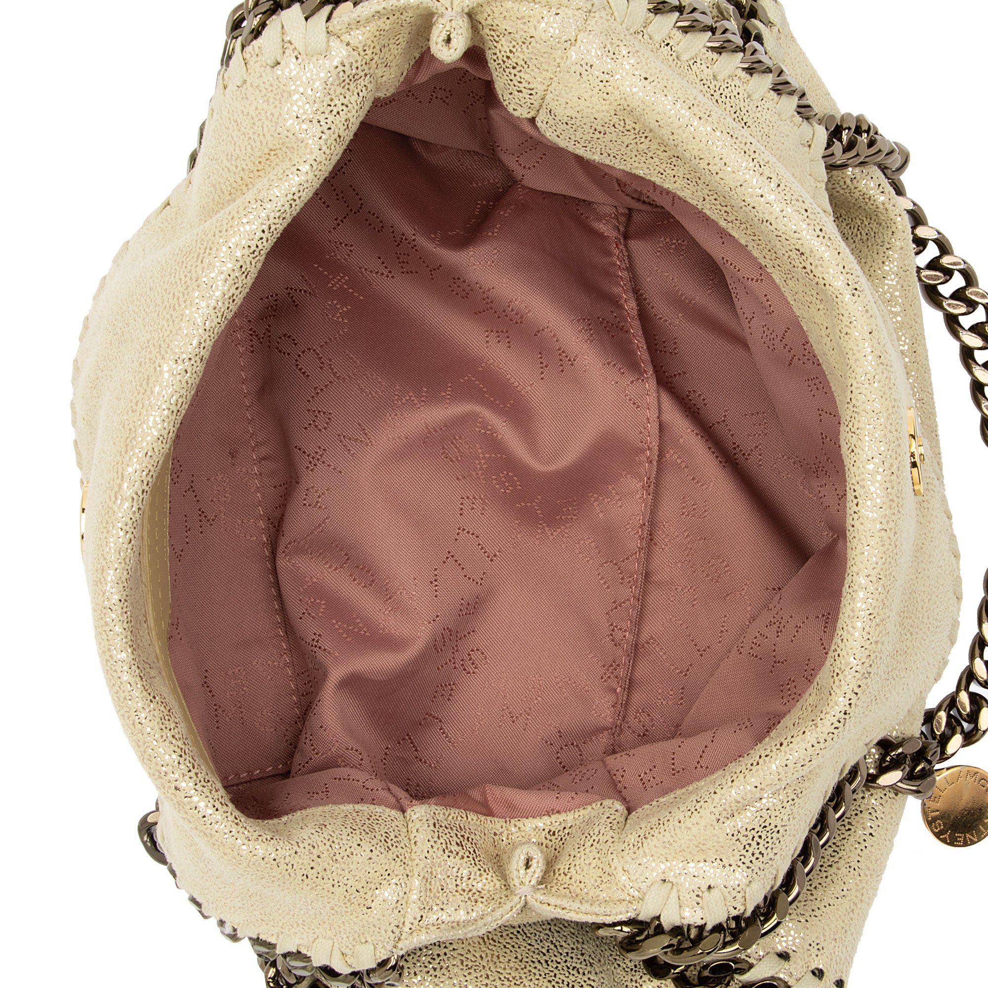 Stella McCartney Metallic Shaggy Deer Falabella Mini Tote (SHF-WcKCnD)
