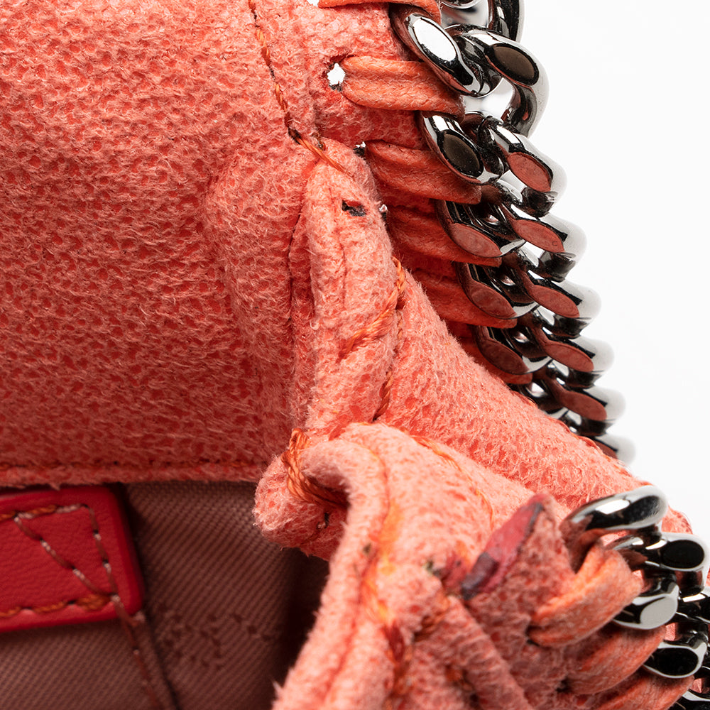 Stella McCartney Quilted Shaggy Deer Falabella Fold Over Large Clutch (SHF-22118)