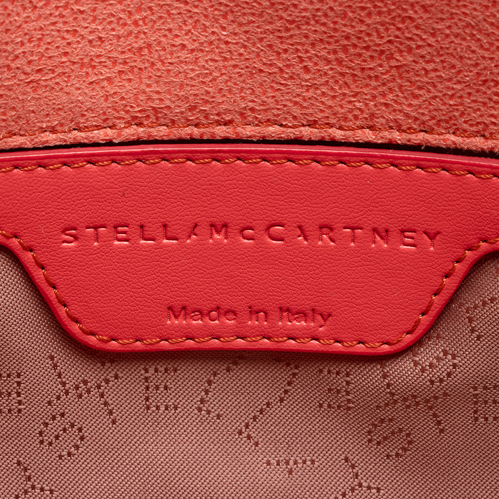 Stella McCartney Quilted Shaggy Deer Falabella Fold Over Large Clutch (SHF-22118)